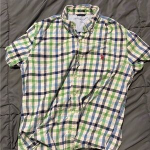 Polo by Ralph Lauren Men's Green Plaid Shirt